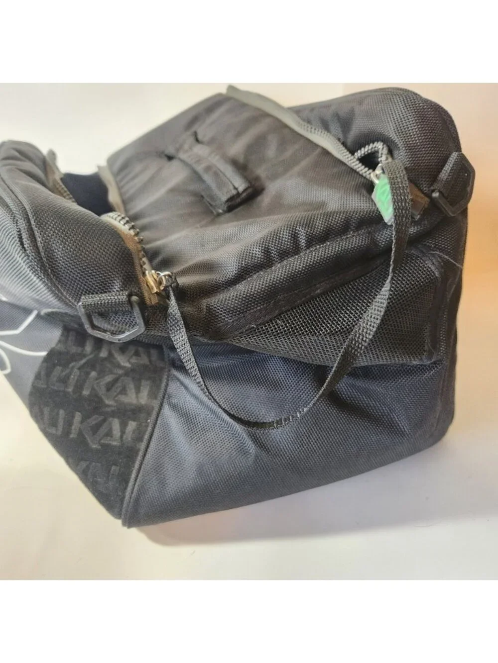 Kali Protectives Black Ballistic Nylon Helmet Gear Bag with Mesh Vents Dustbag